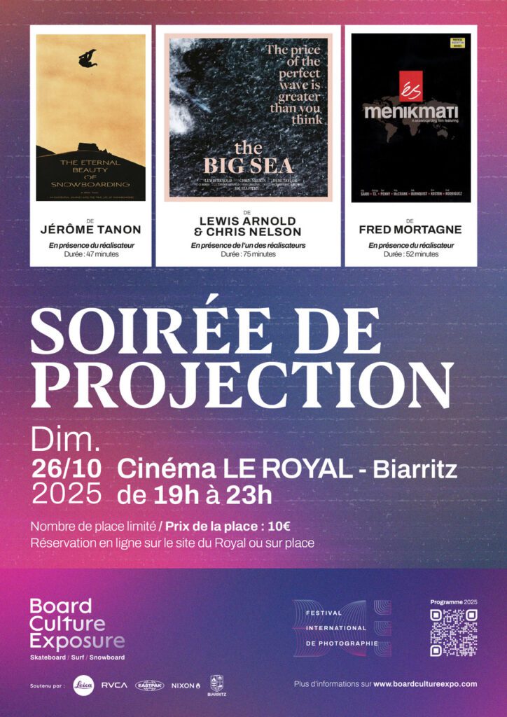 Lire la suite à propos de l’article Soirée de projections au Cinéma Le Royal (films de skate, surf & snowboard)