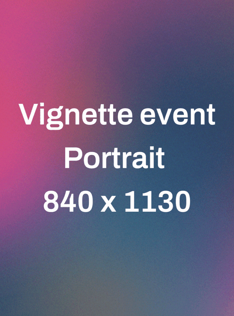 vignette event portrait template