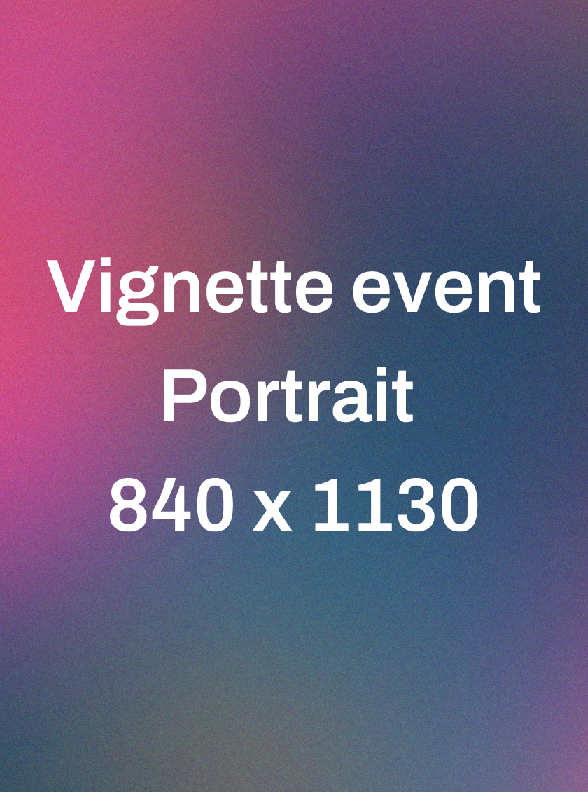 vignette event portrait template