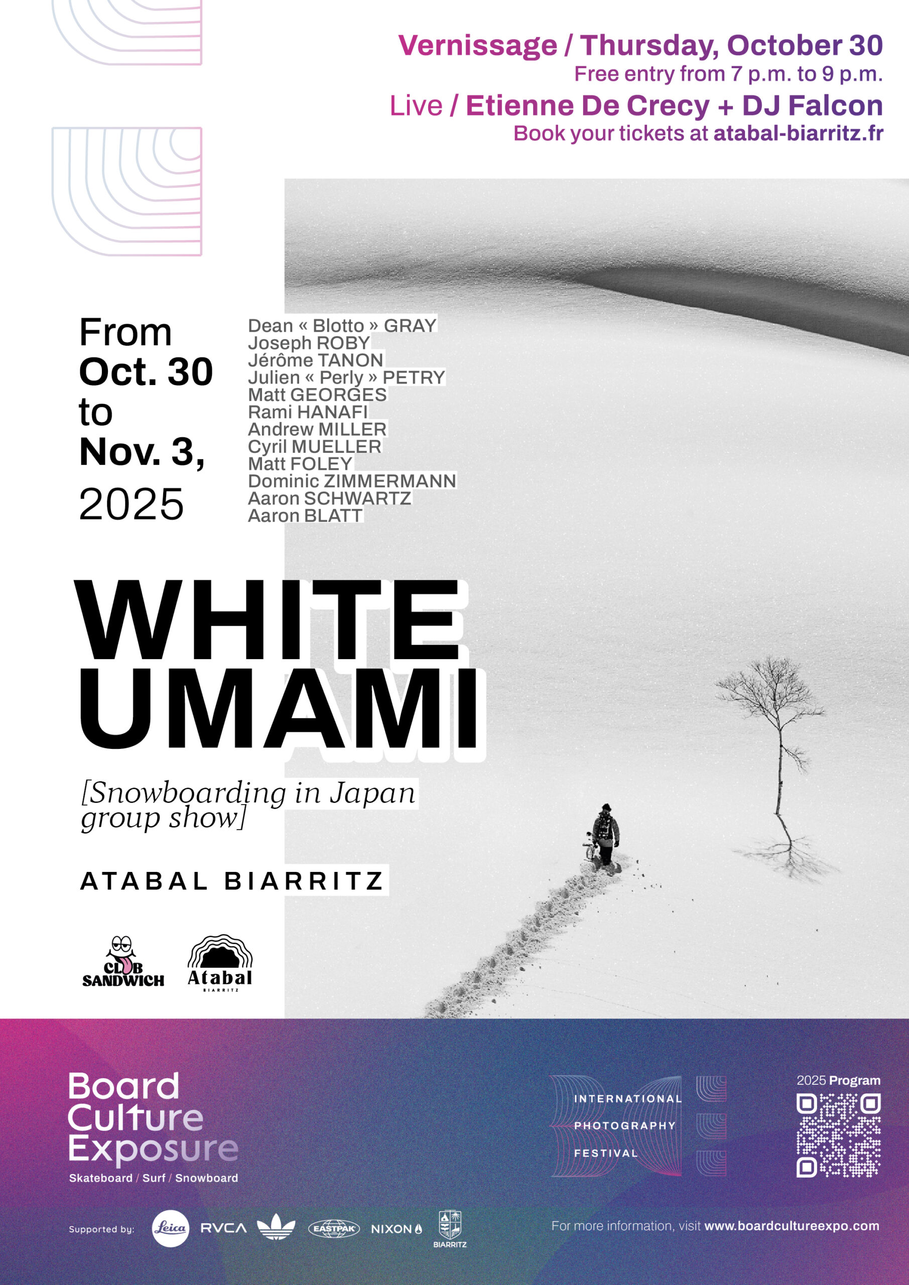Affiche Expo white umami EN