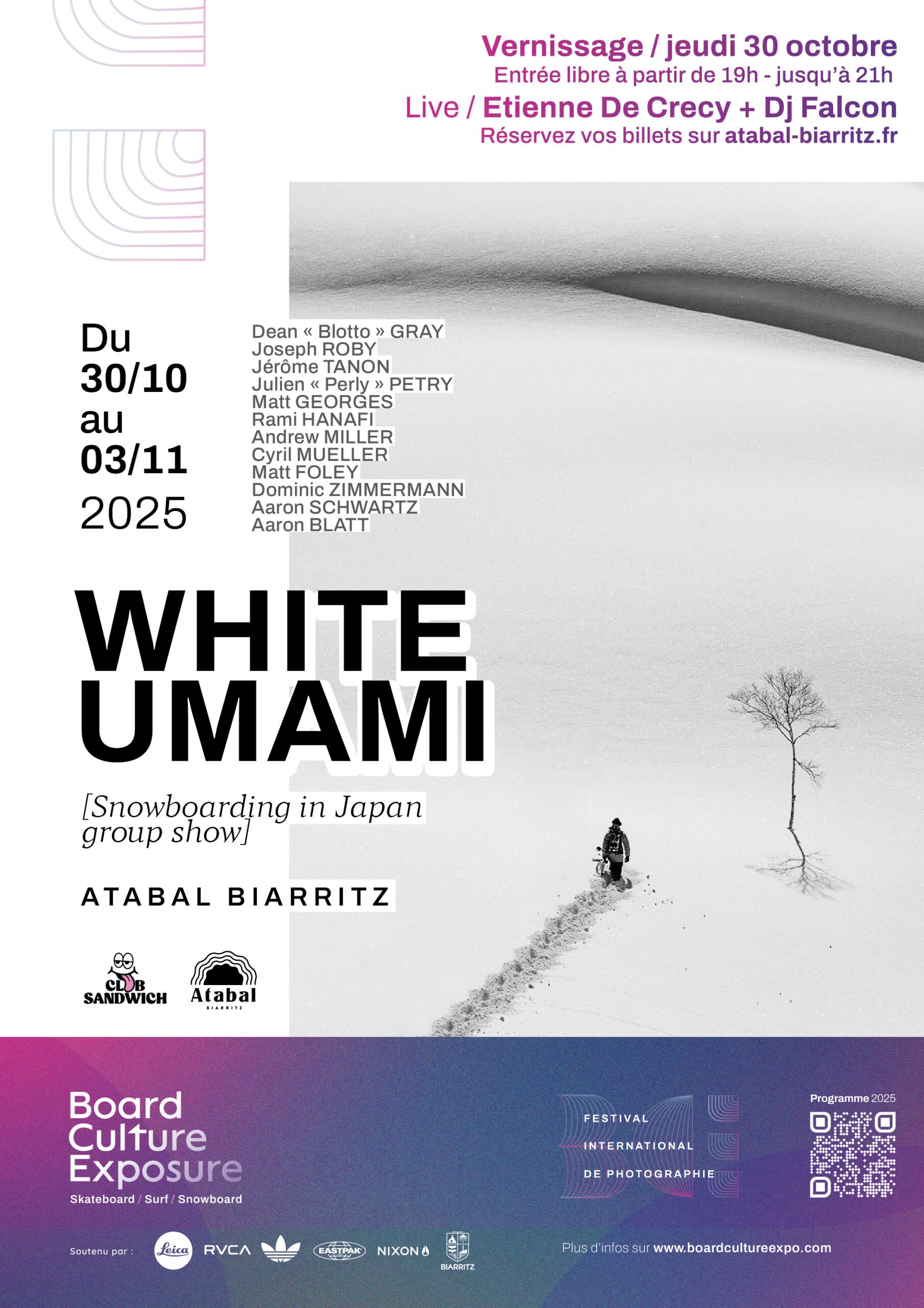Affiche Expo white umami FR